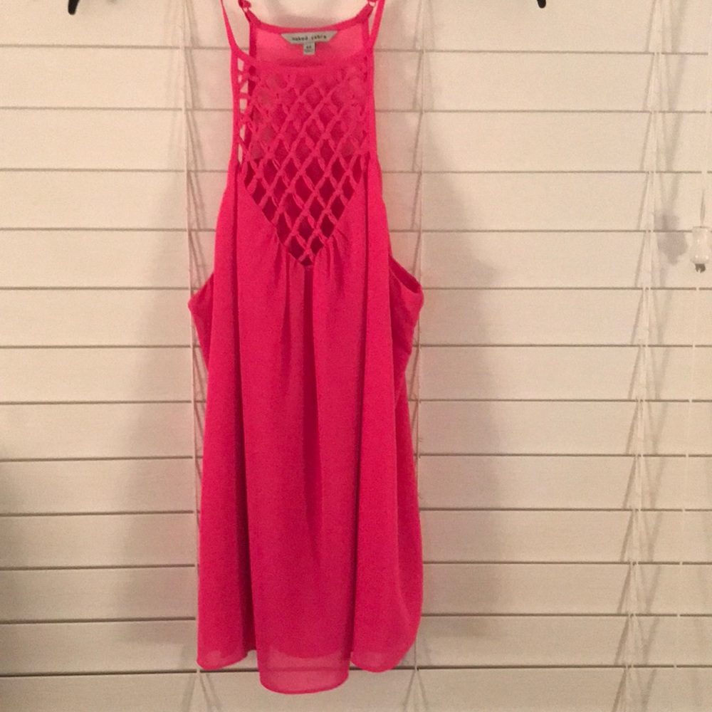 Hot Pink Naked Zebra Top